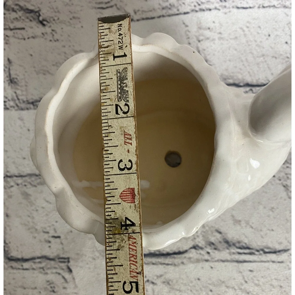 Vintage‎ Ceramic White Swan Succulent Planter Trinket Bowl 6